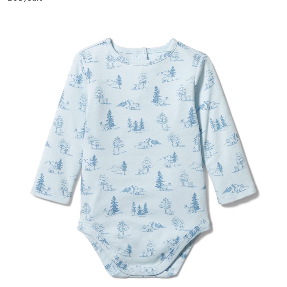 Janie and Jack BABY WOODLAND PRINT BODYSUIT NWT